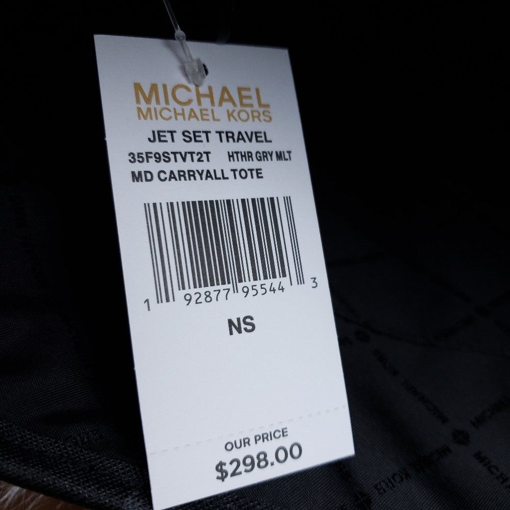 🌺NWT Michael Kors MD Carryall Tote Bag Black MK - Picture 8 of 8